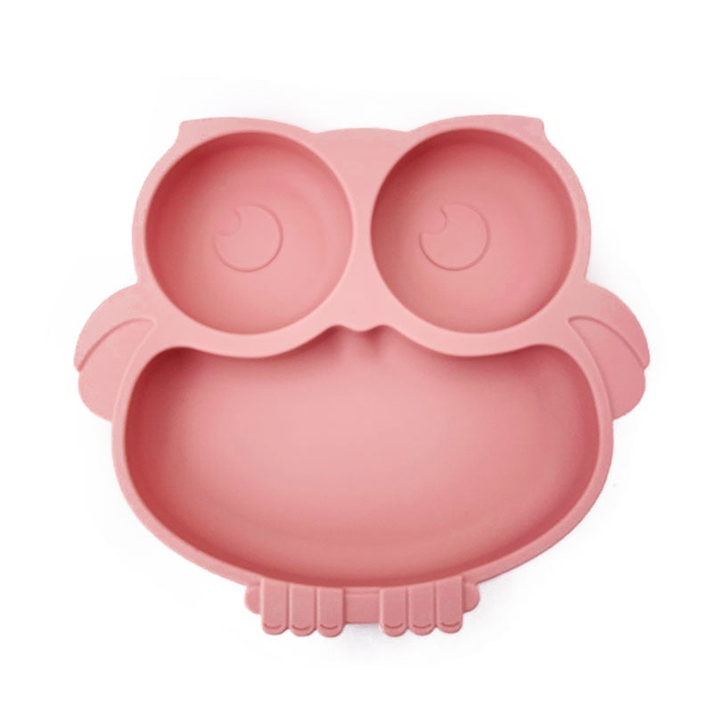 Sweet Owl Silicone Dining Plate for Baby